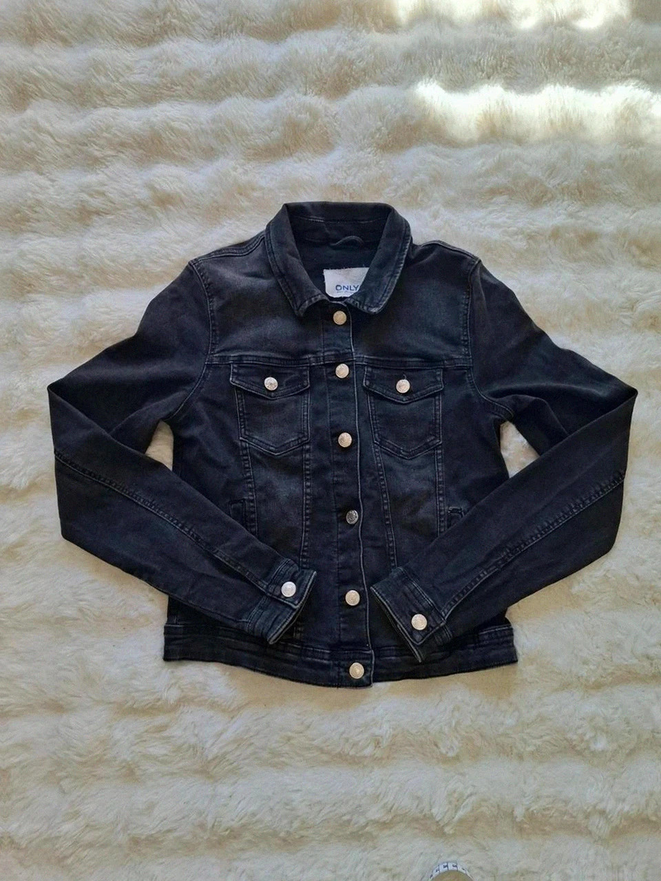 Veste en jean délavé noir Only - Taille S / 36 – ONLY – taille S / 36 / 8 2