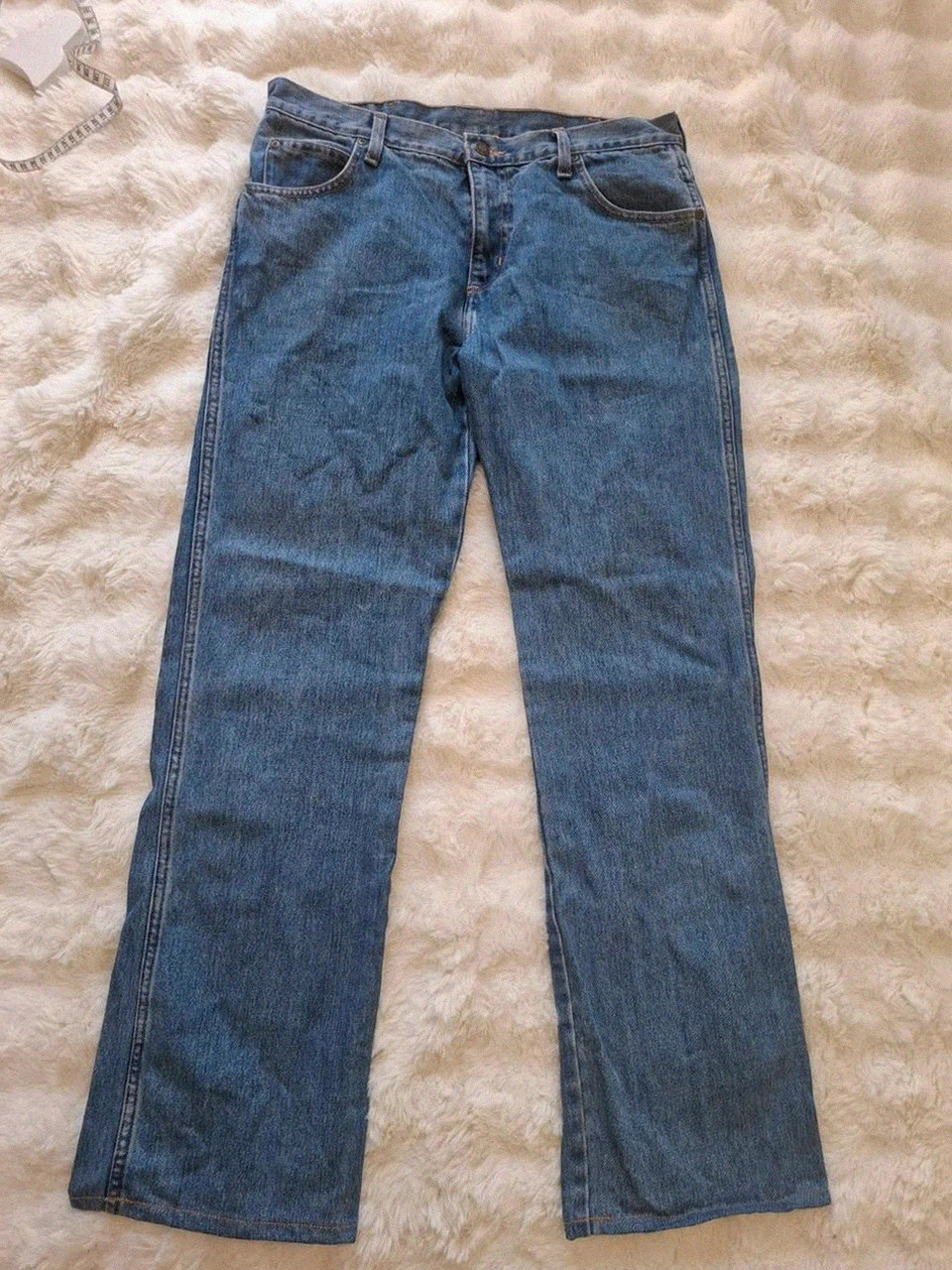 Jean Wrangler Bootcut - Stone Wash Bleu - W33 L34 (M/L) – Wrangler – taille L / 40 / 12
