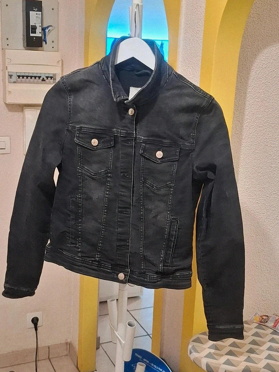 Veste en jean délavé noir Only - Taille S / 36