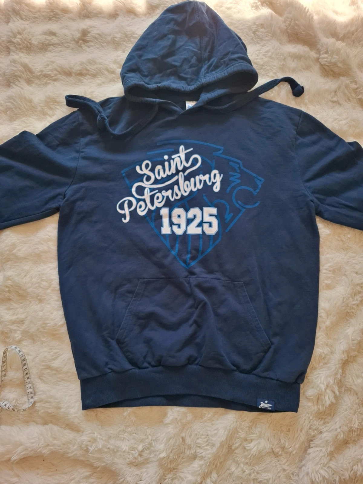 Sweat à Capuche / Hoodie Homme Bleu Marine "FC Zenit Saint Petersburg 1925" T.XL – Vintage Dressing – taille XL 4