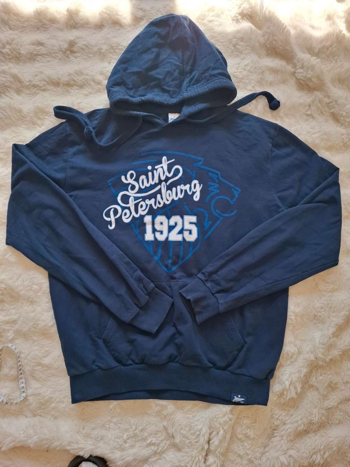 Sweat à Capuche / Hoodie Homme Bleu Marine "FC Zenit Saint Petersburg 1925" T.XL