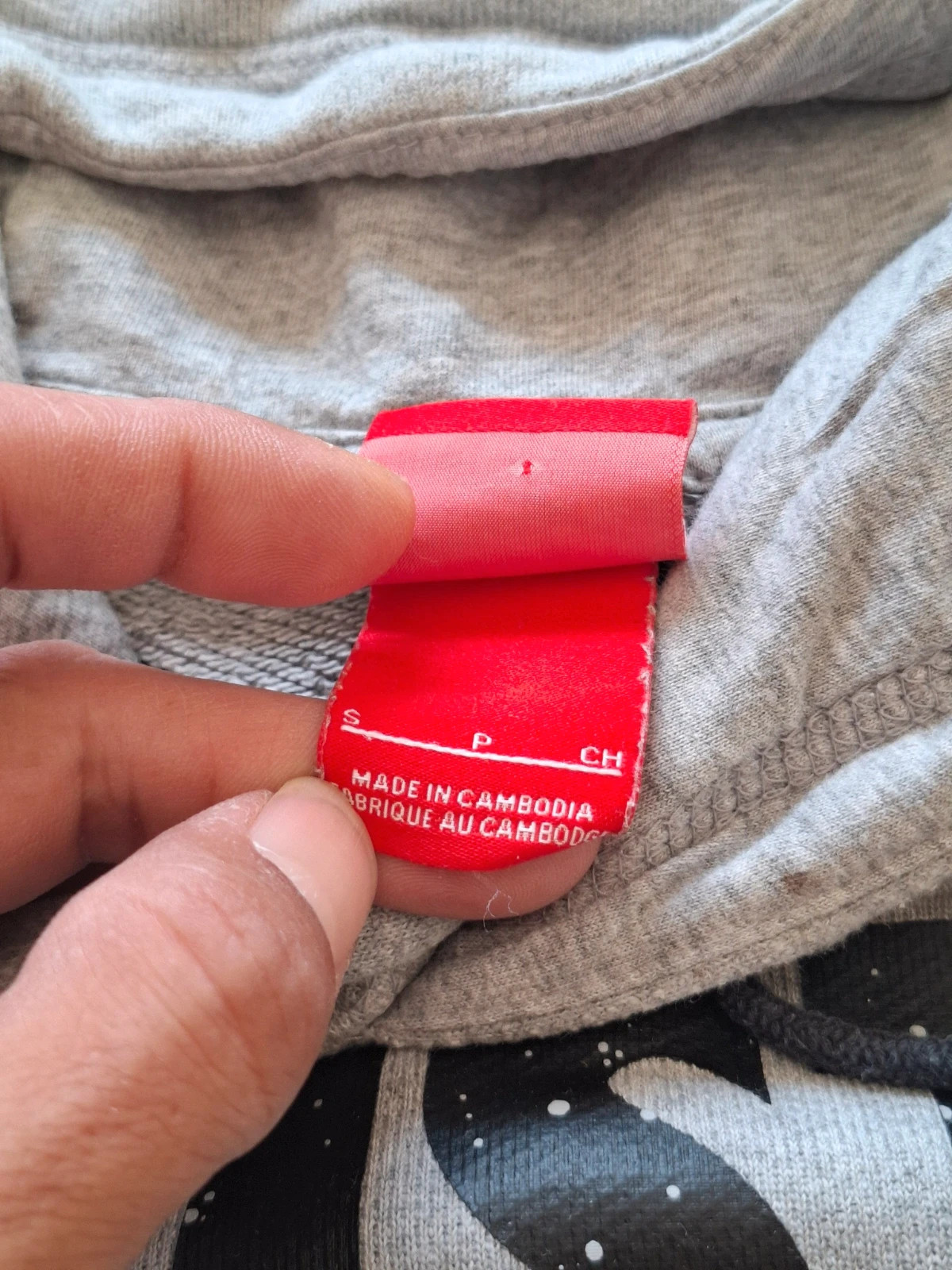Sweat à Capuche / Hoodie Gris Chiné "Nike Air" Just Dunk It Style Vintage T.S – Nike – taille S 4