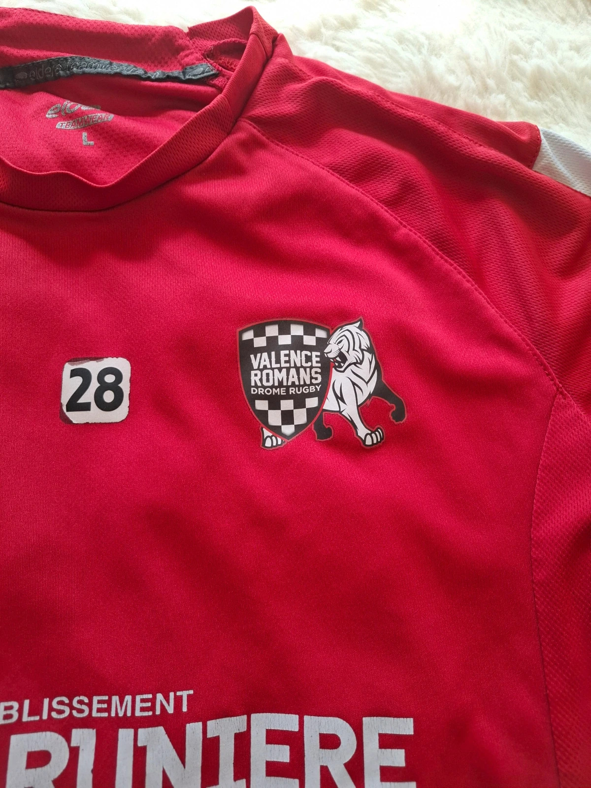 Maillot / T-shirt de Sport / Entraînement "Eldera" VRDR (Valence Romans Drôme Rugby) Rouge T.L – Eldera – taille L 2