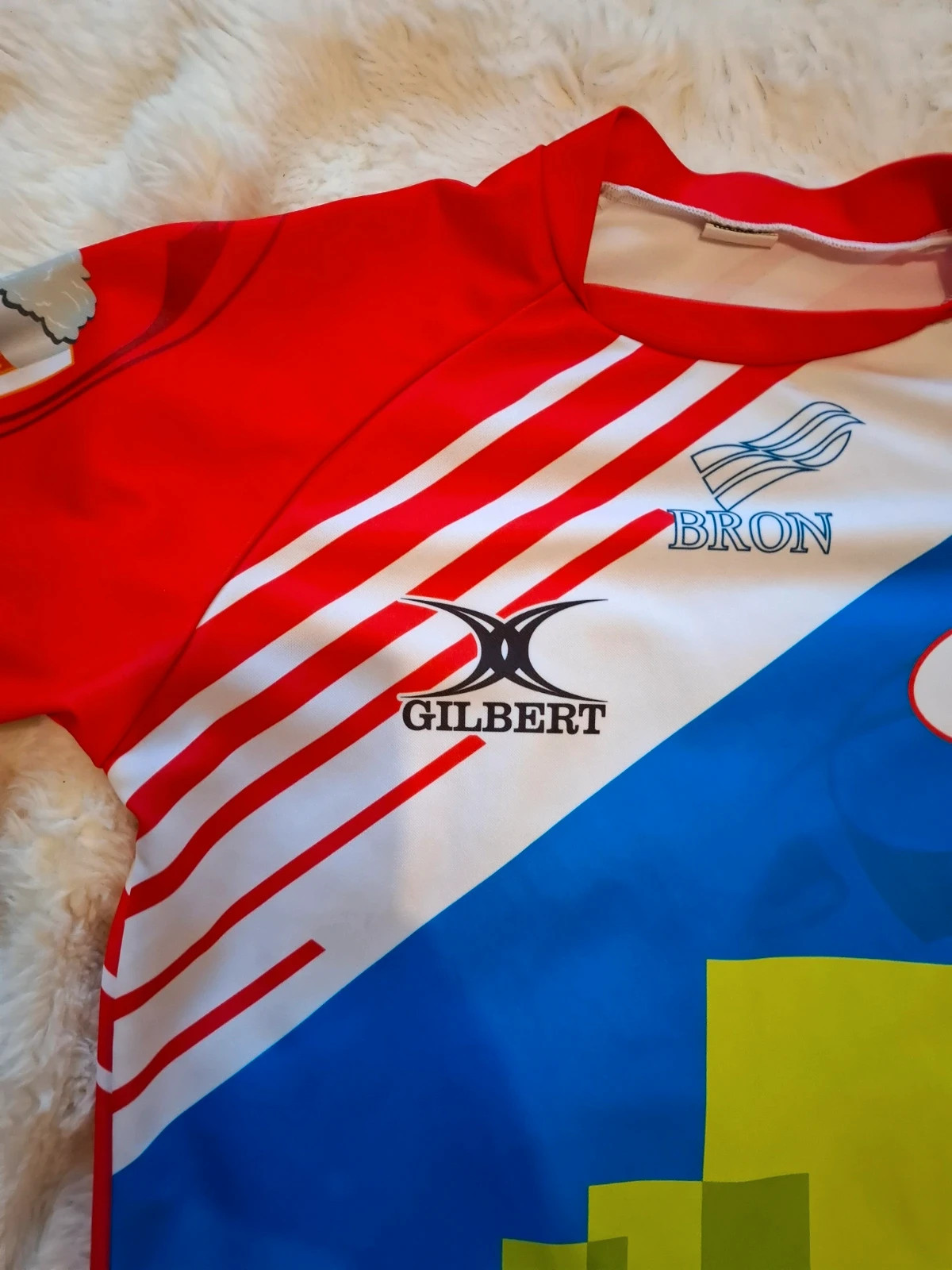 Maillot de Rugby / Maillot Officiel "Bron XV" Gilbert T.M / S-M – Gilbert – taille M 2