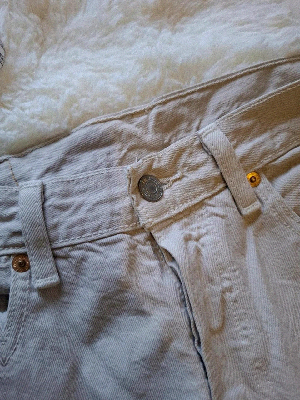 Jean 501 levi's écru / beige t.w31 l34 – Levi's – taille W31 | FR 40 2