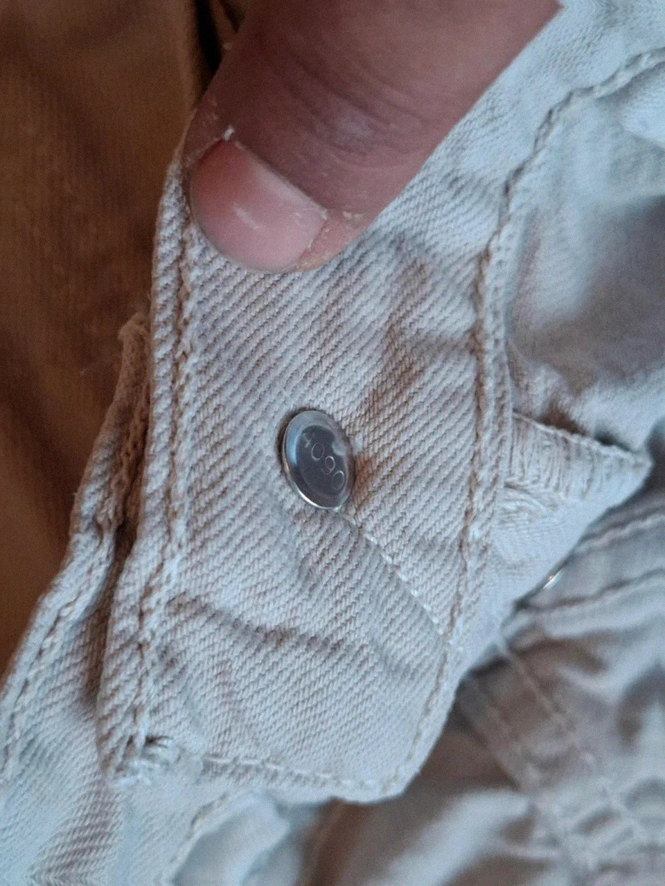 Jean 501 levi's écru / beige t.w31 l34 – Levi's – taille W31 | FR 40 3