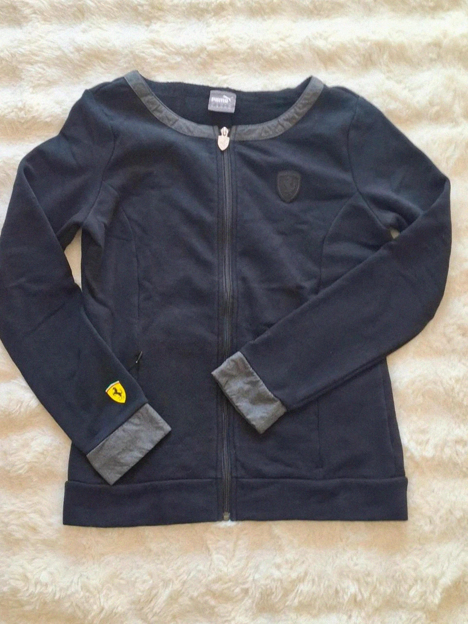 Sweat Zippé / Veste de Survêtement Noir Puma Ferrari T.M (38/40) – Puma x Ferrari – taille M / 38 / 10 2