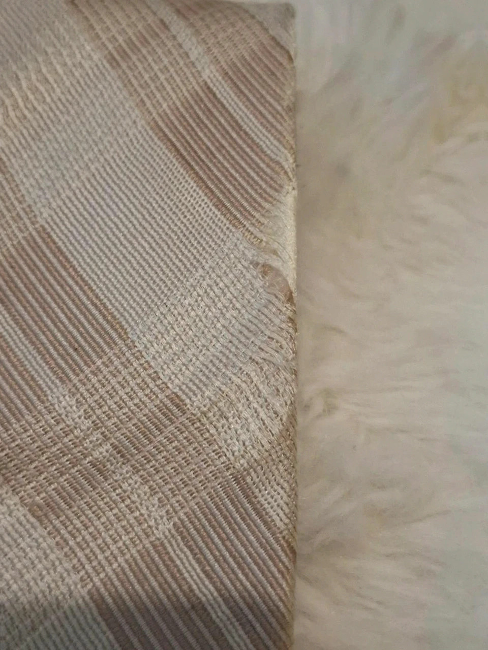 Cravate Vintage Pierre Cardin Paris Beige et Blanc Cassé à Carreaux Soie – Pierre Cardin 4