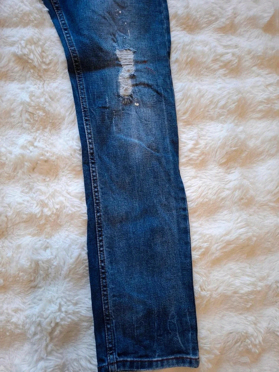 Jean Délavé Slim / Dsquared2 D2 Effet Destroy Bleu T.44 / S – Dsquared2 – taille S 3