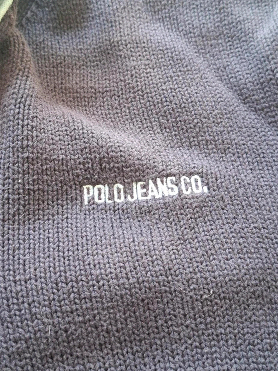 Cardigan / Gilet Rétro Ralph Lauren Polo Jeans Co. Bleu Clair et Marine T.XL (42/44) – Polo Ralph Lauren – taille XL 4