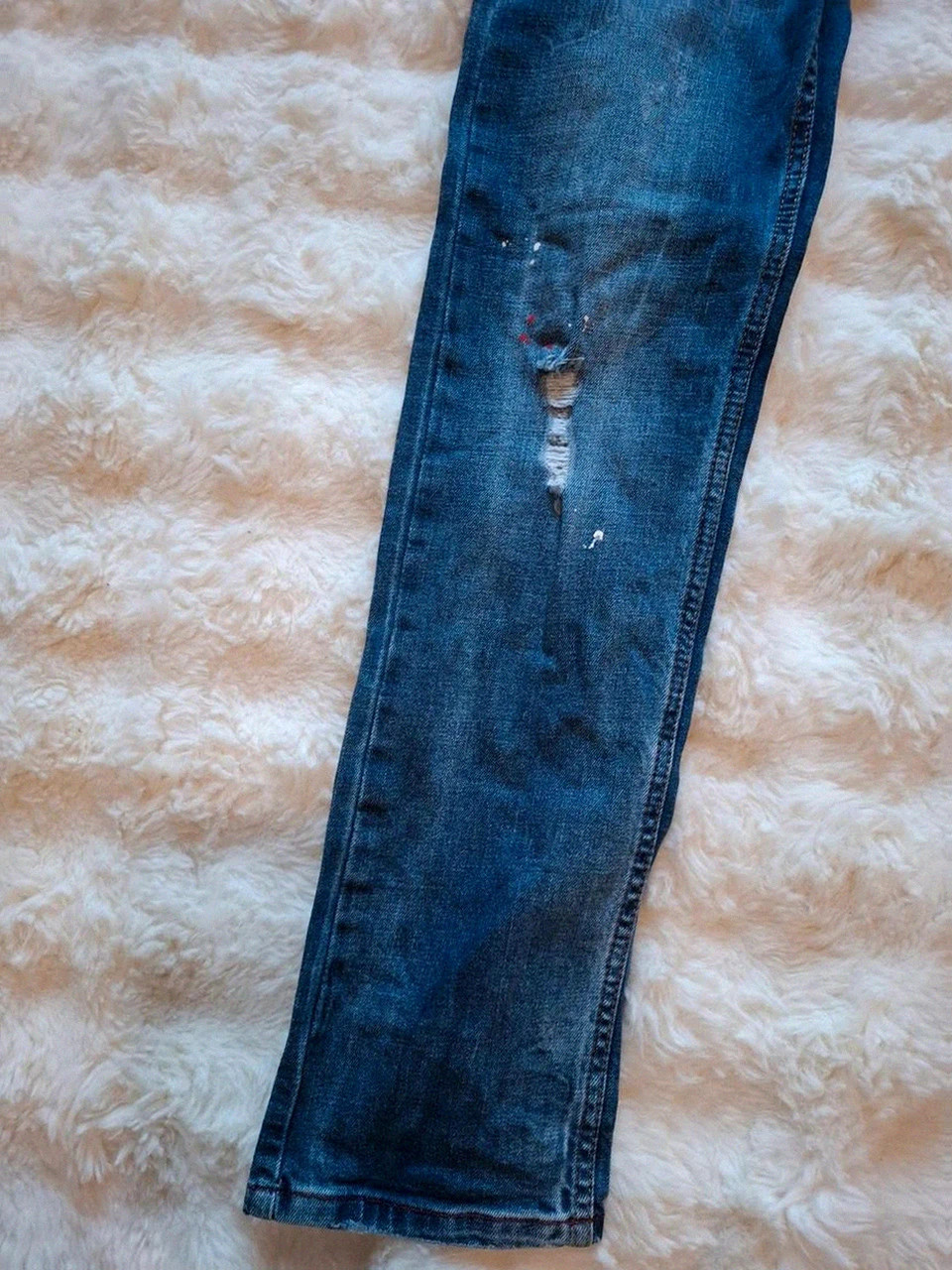 Jean Délavé Slim / Dsquared2 D2 Effet Destroy Bleu T.44 / S – Dsquared2 – taille S 2