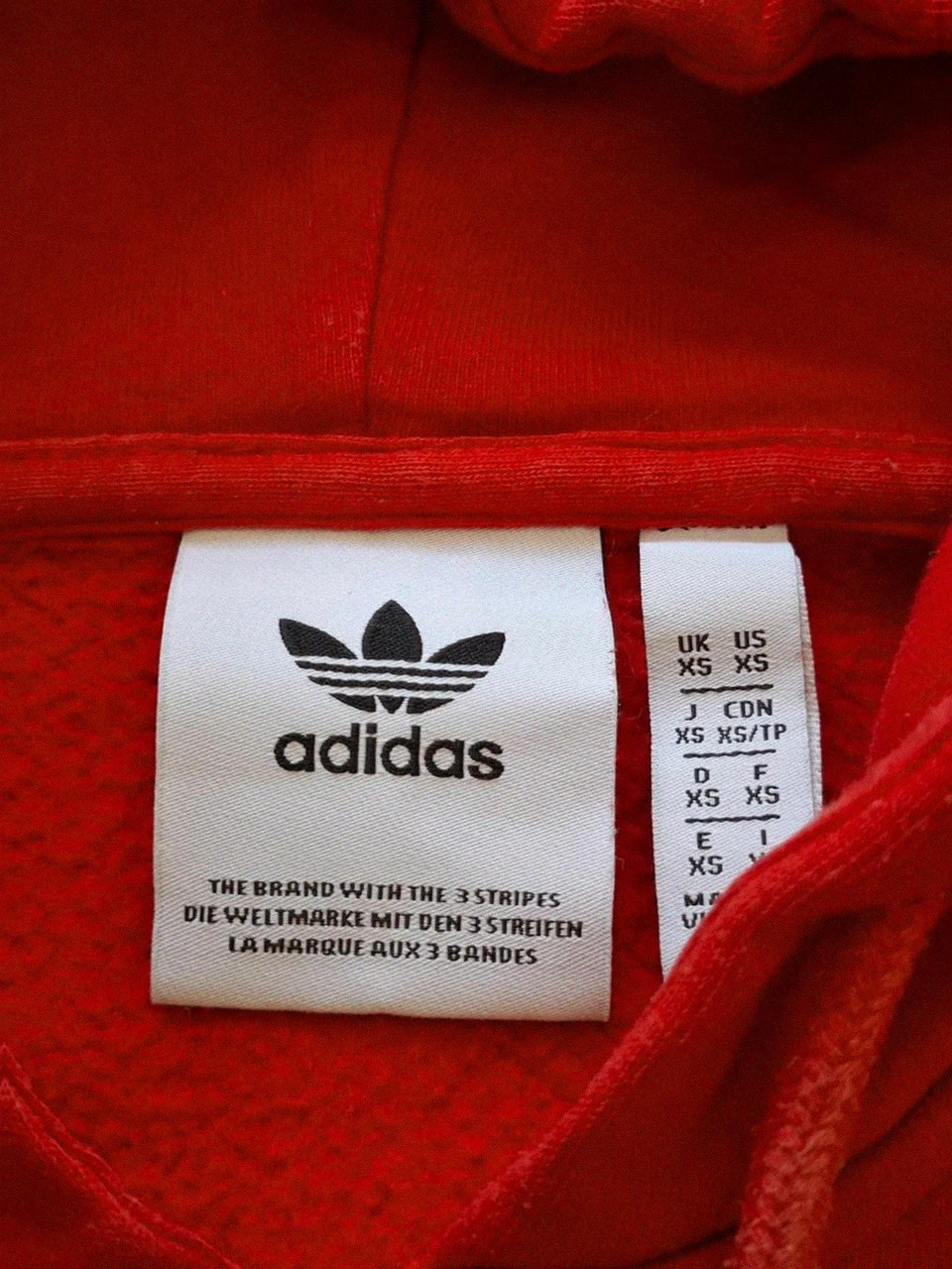 Veste à Capuche / Sweat Adidas Rouge T.XS – adidas – taille XS 4