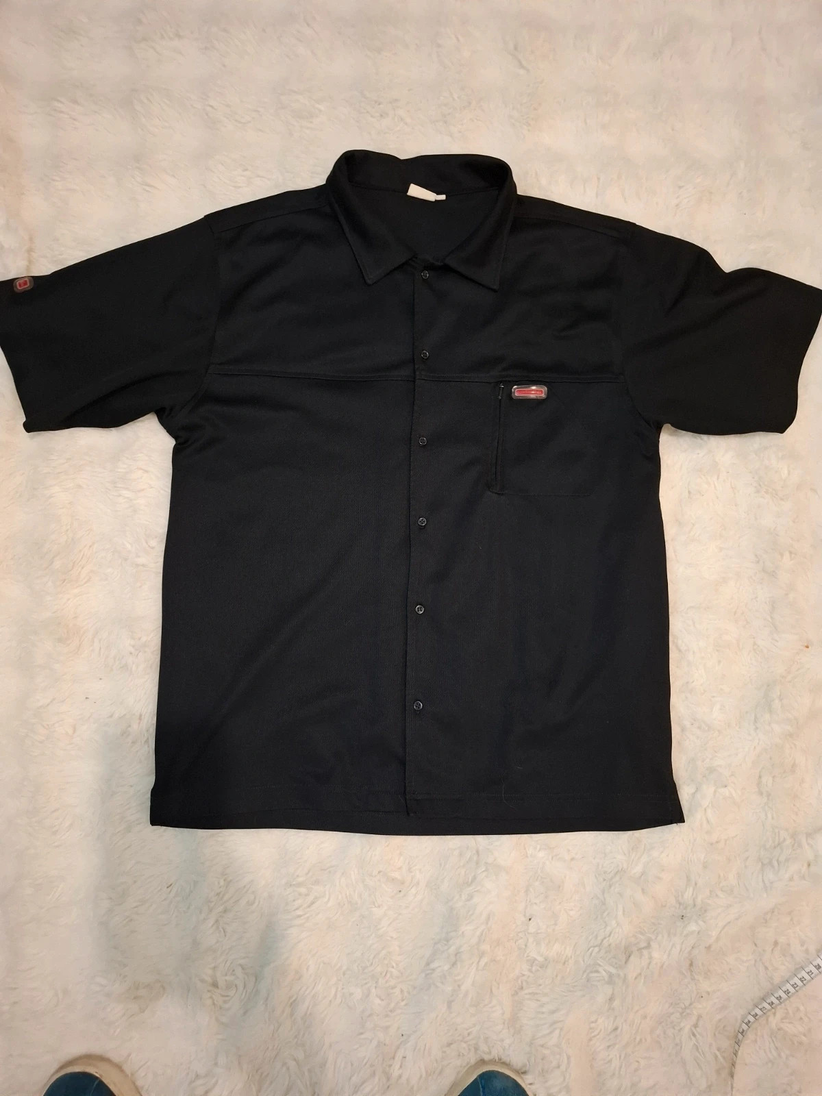 Chemise / Surchemise Manches Courtes Rétro Y2K "Quiksilver" Noire T.L – Quiksilver – taille L 2