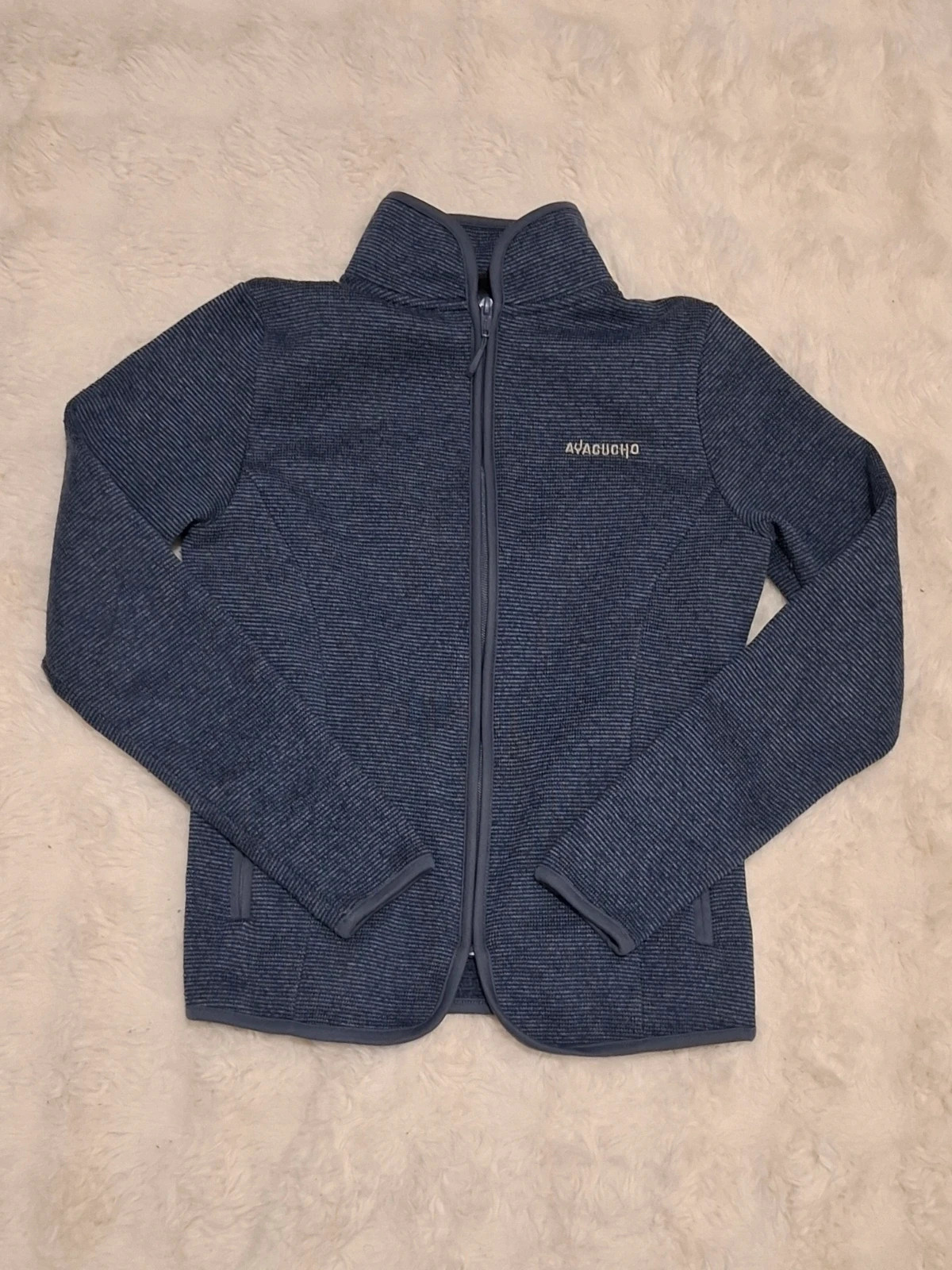 Veste / Polaire Zippée Outdoor "Ayacucho" Bleu Chiné T.XS (Femme) – Ayacucho – taille XS / 34 / 6 2