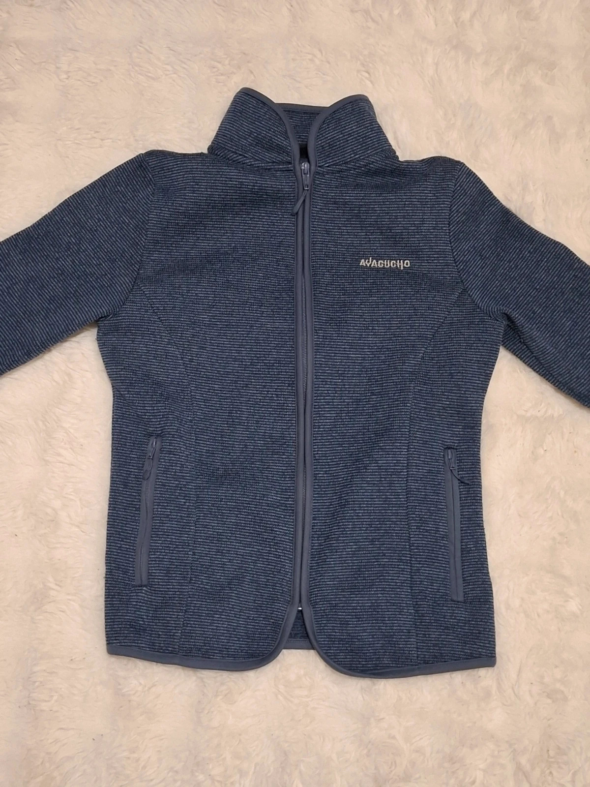 Veste / Polaire Zippée Outdoor "Ayacucho" Bleu Chiné T.XS (Femme) – Ayacucho – taille XS / 34 / 6 4
