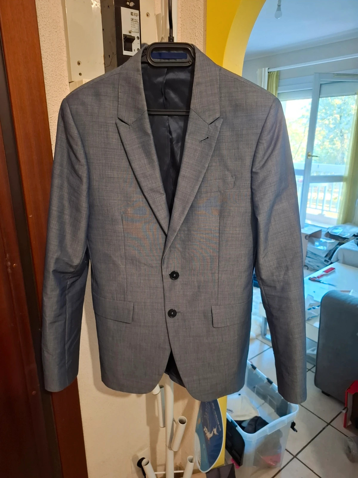 Veste / Blazer de Costume Élégant "Paul Smith" (PS) Bleu Chiné T.Gents