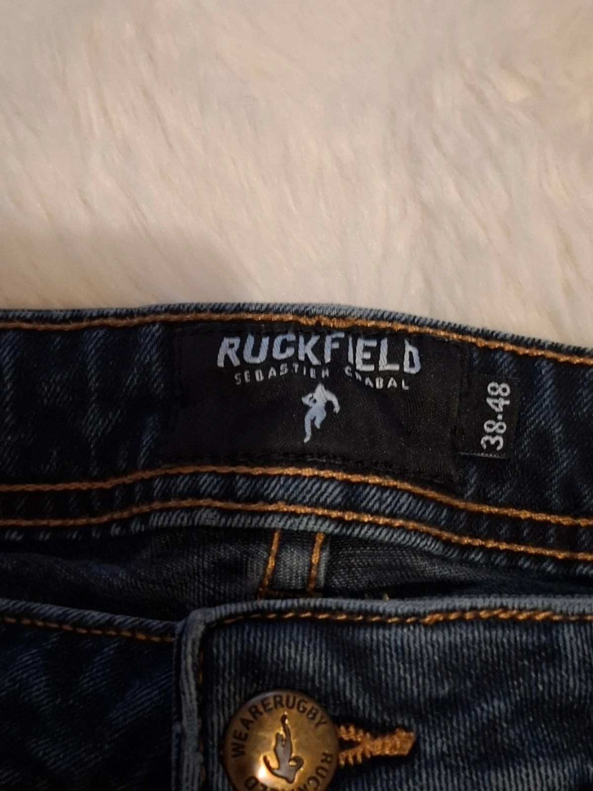 Jean / Pantalon Droit "Ruckfield" (Sébastien Chabal) Bleu Brut T.48 – Ruckfield – taille W32 | FR 42 4