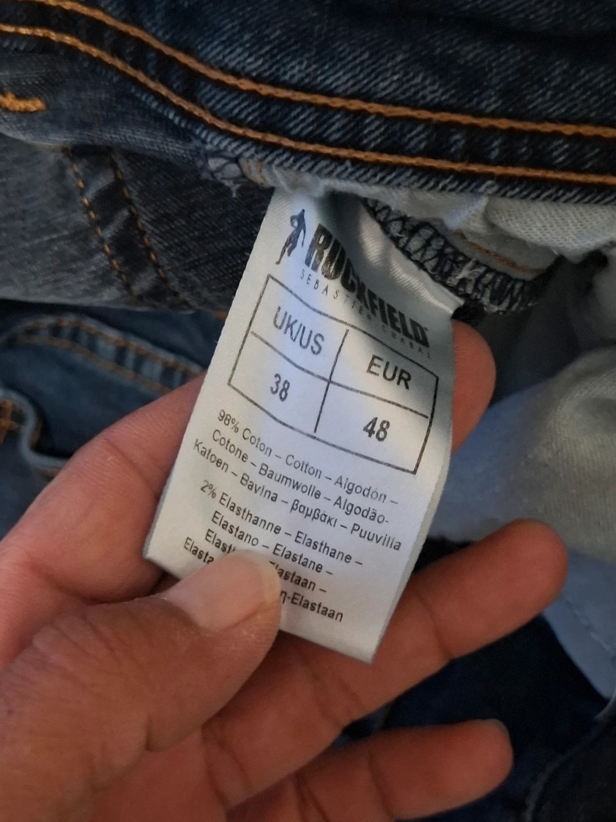 Jean / Pantalon Droit "Ruckfield" (Sébastien Chabal) Bleu Brut T.48 – Ruckfield – taille W32 | FR 42 5