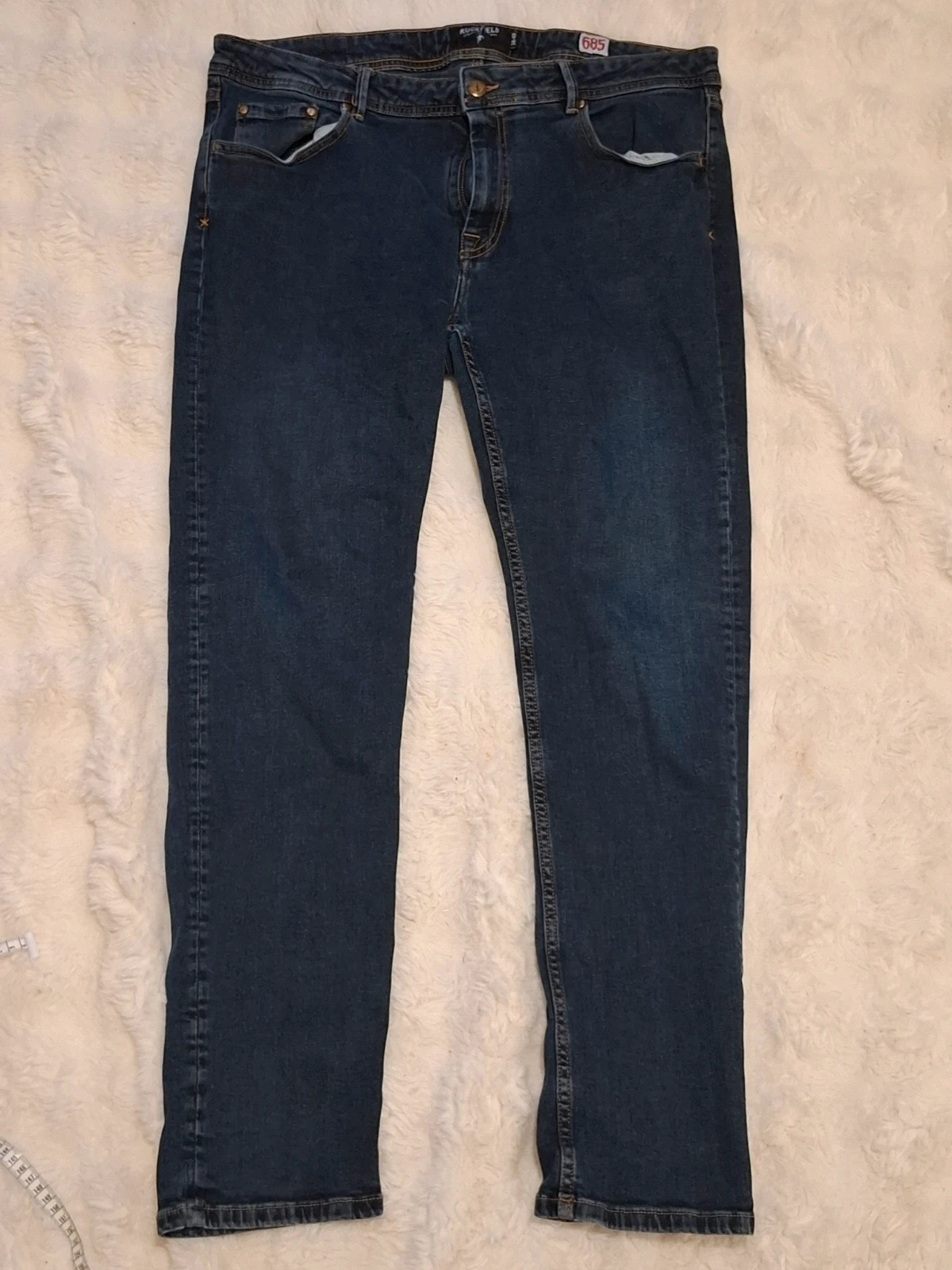 Jean / Pantalon Droit "Ruckfield" (Sébastien Chabal) Bleu Brut T.48
