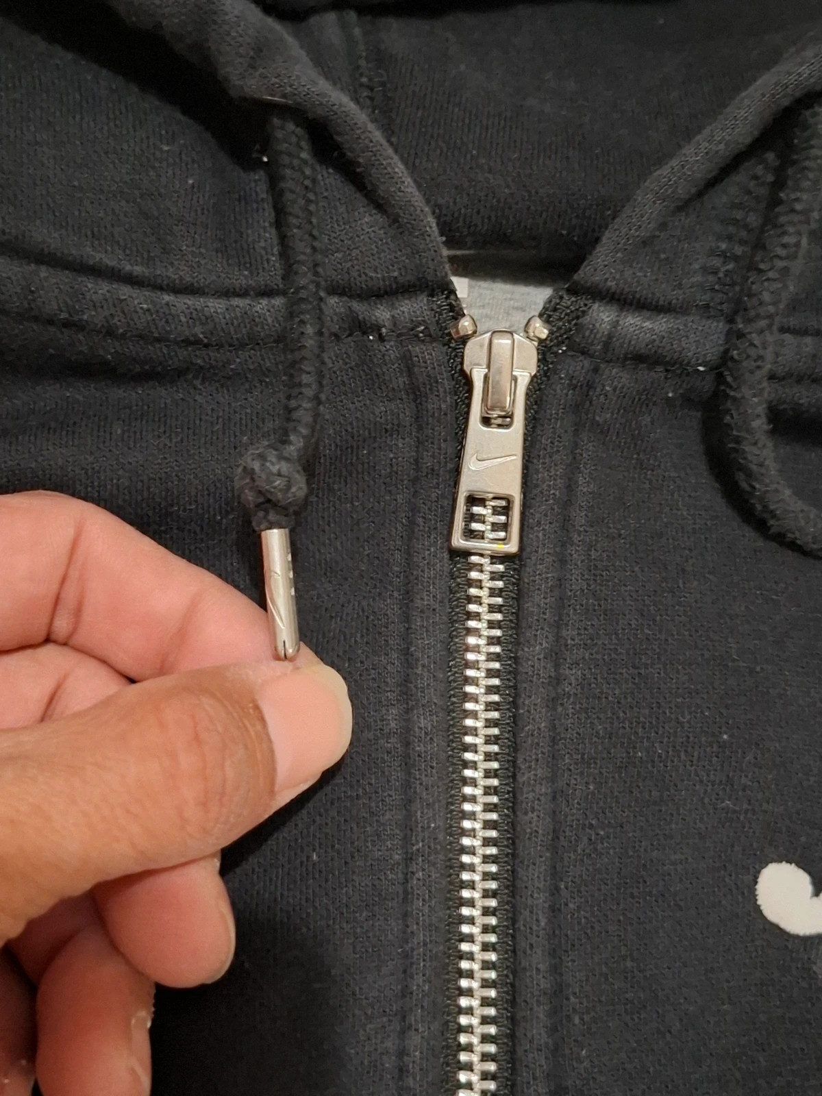 Gilet / Sweat à Capuche Zippé "Nike" Noir T.S – Nike – taille S 4
