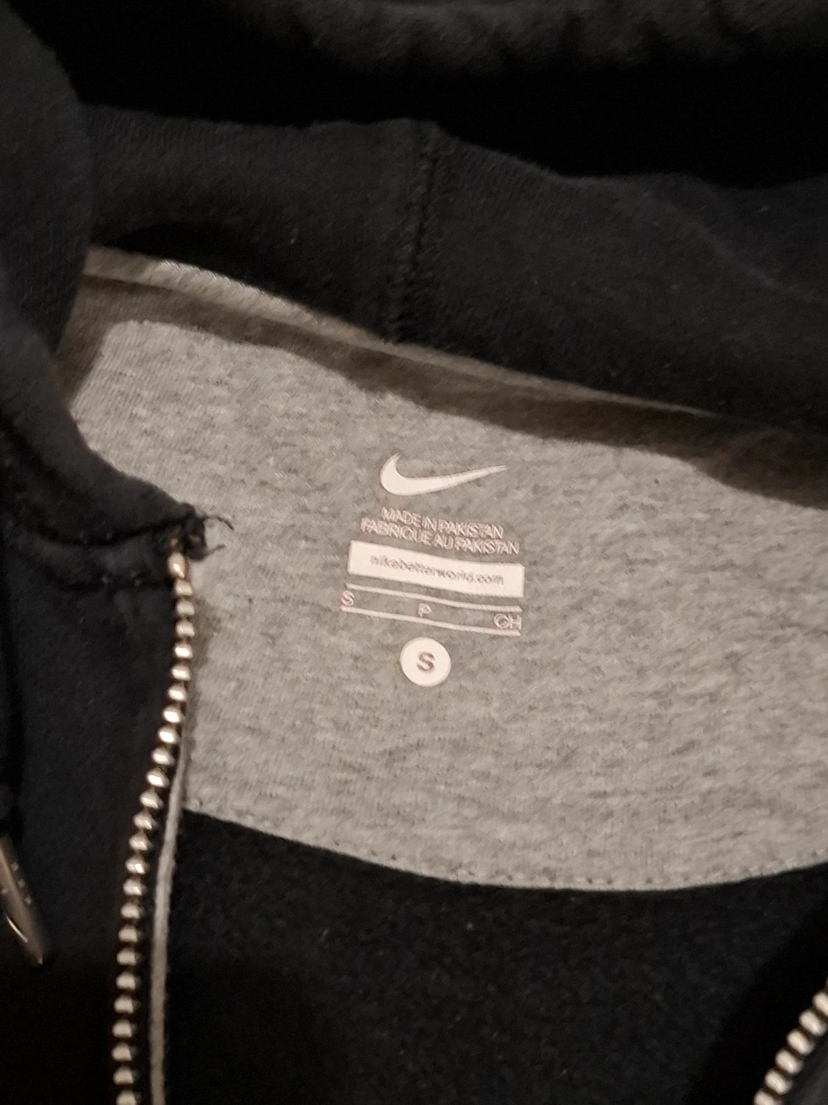 Gilet / Sweat à Capuche Zippé "Nike" Noir T.S – Nike – taille S 5