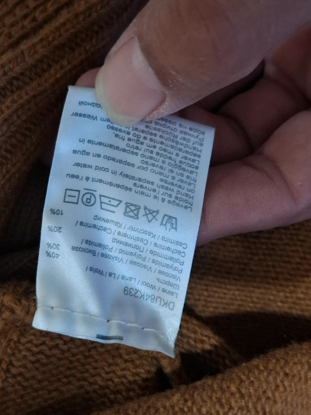 Pull / Élégant Pull-Over "Gérard Darel" Camel T.4 (Laine & Cachemire) – Gerard Darel – taille L / 40 / 12 5