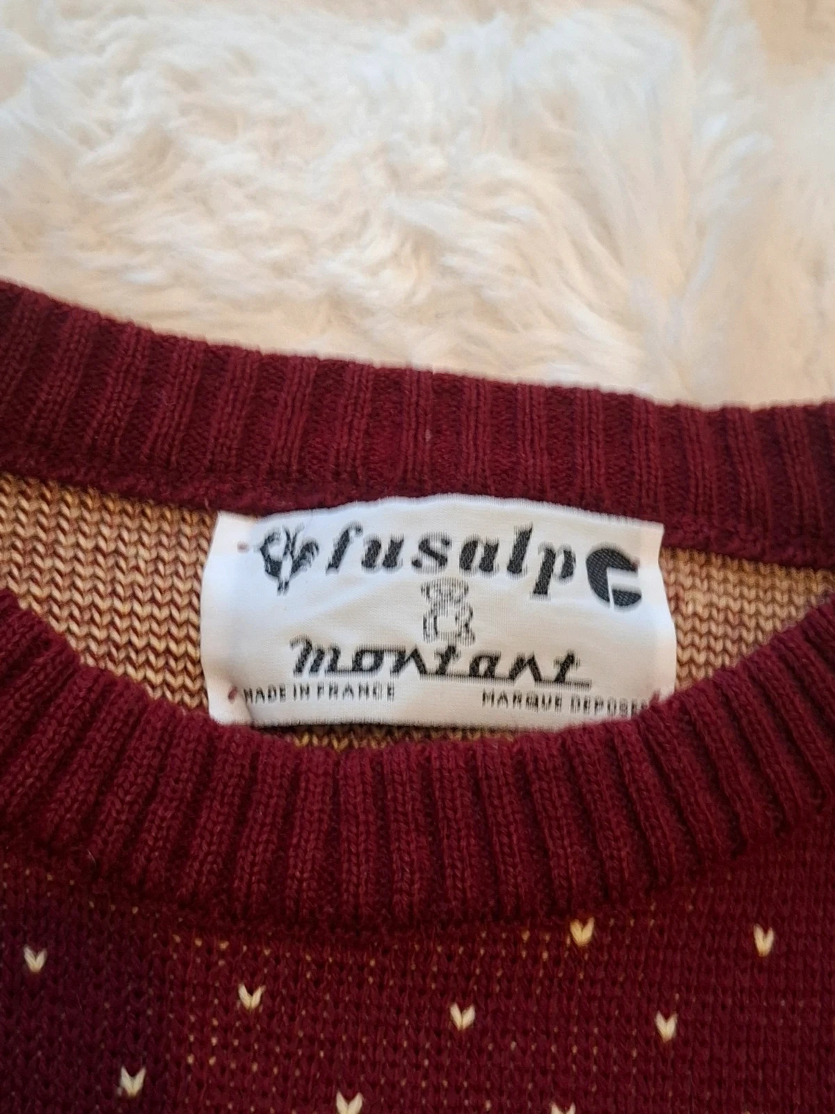 Pull Rétro Scandinave / Fusalp x Montant (Made in France) T.2 – Fusalp – taille M 3