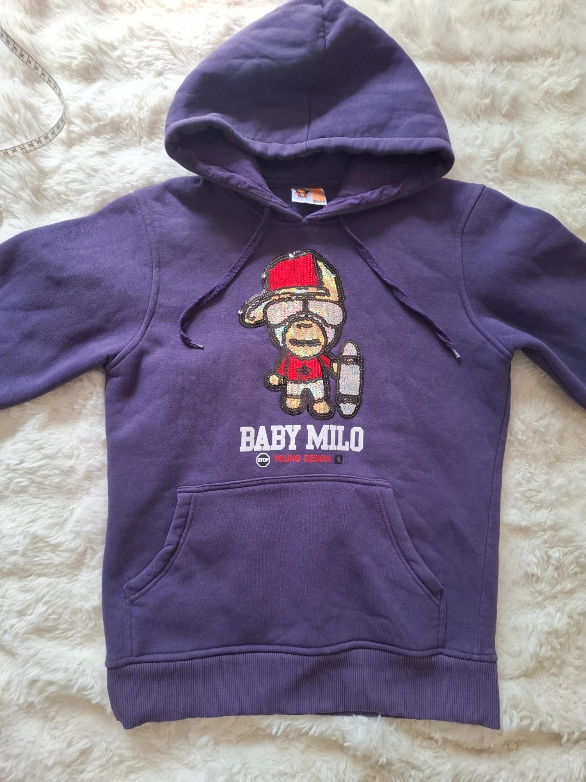 Sweat à Capuche Violet "Baby Milo" T.S – BABY MILO – taille S / 36 / 8 2
