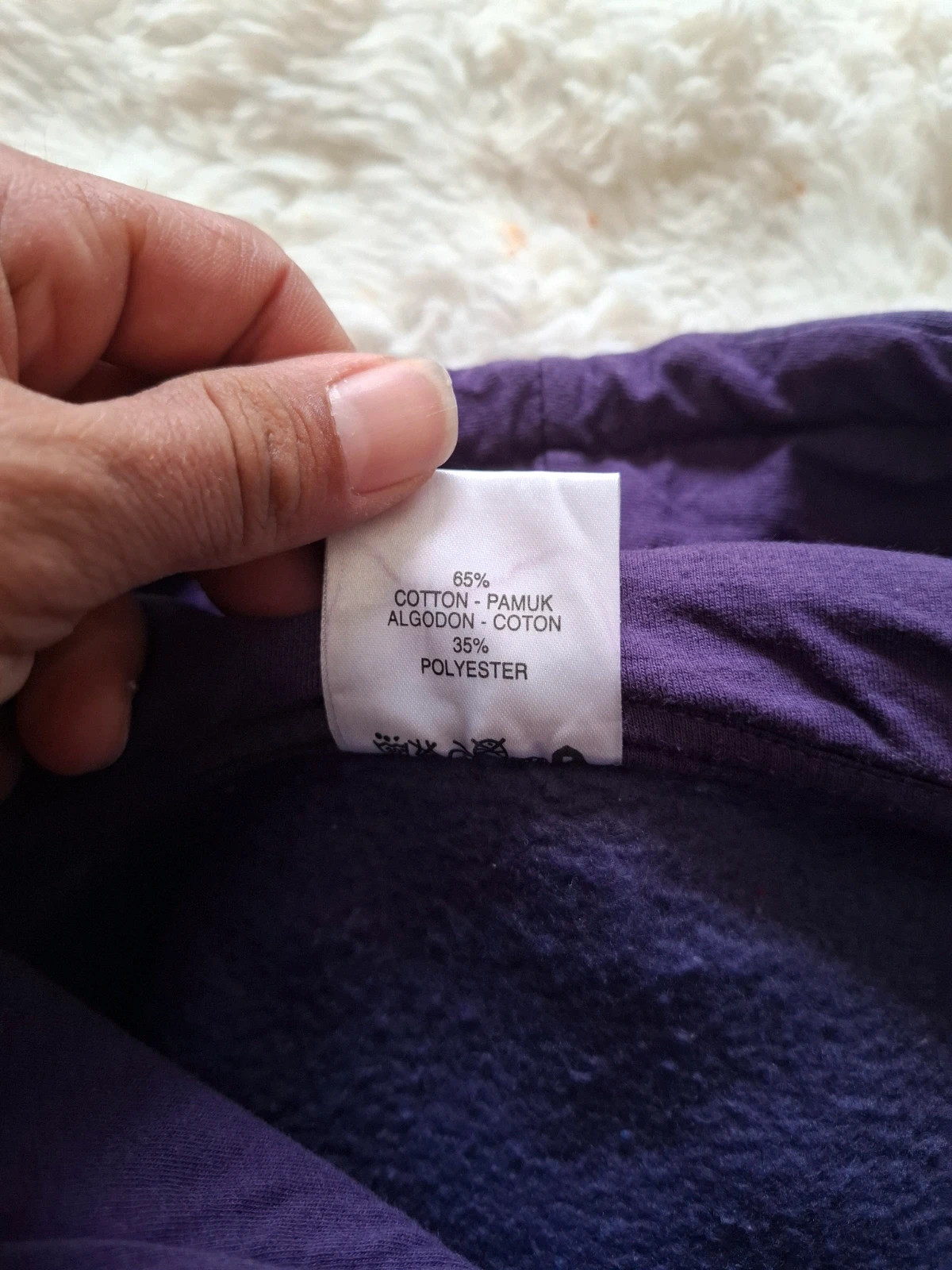 Sweat à Capuche Violet "Baby Milo" T.S – BABY MILO – taille S / 36 / 8 5