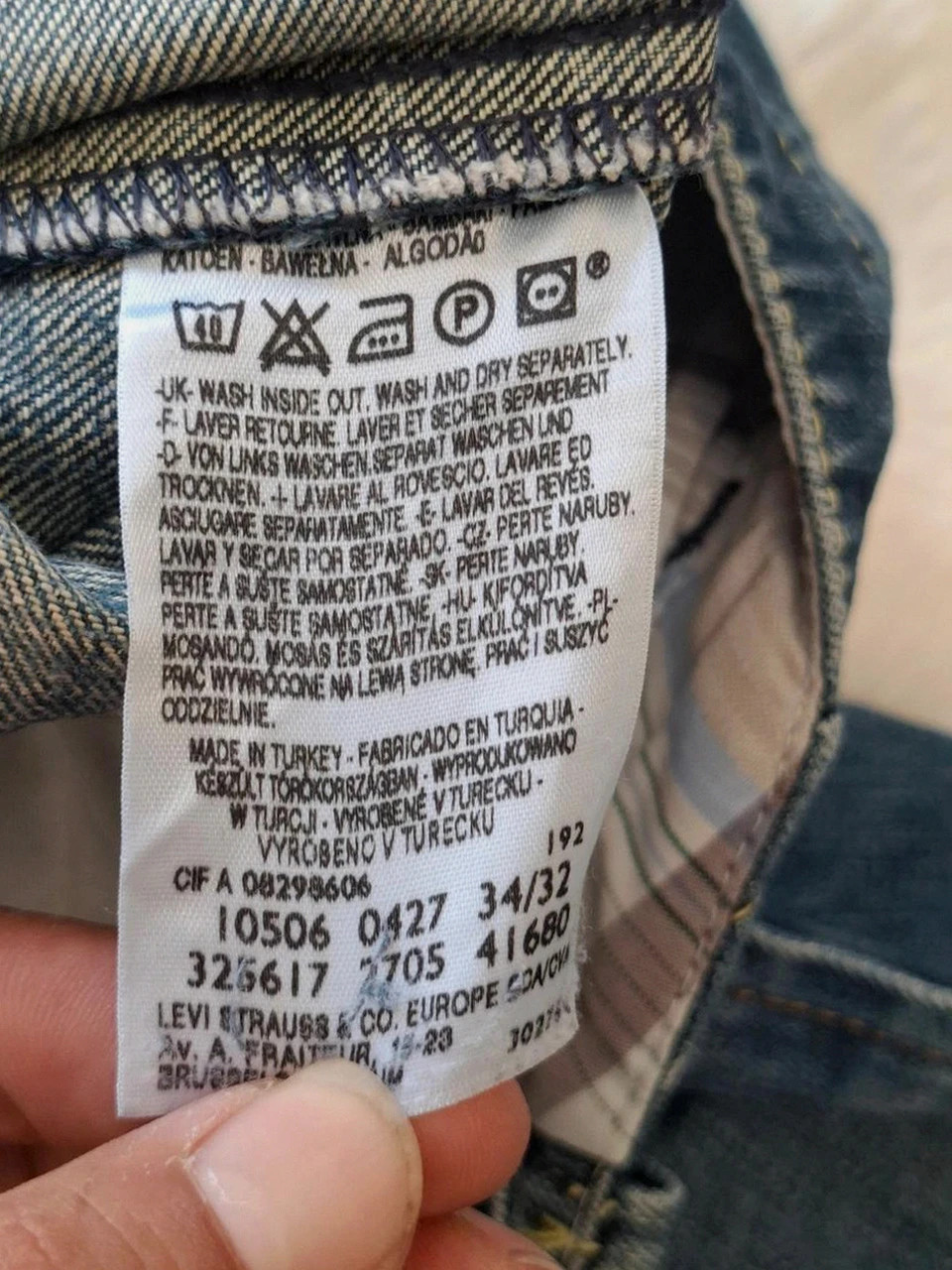 Jean Droit Levi's Vintage Bleu Délavé W34 L32 (L / 44) – Levi's – taille W34 | FR 44 4