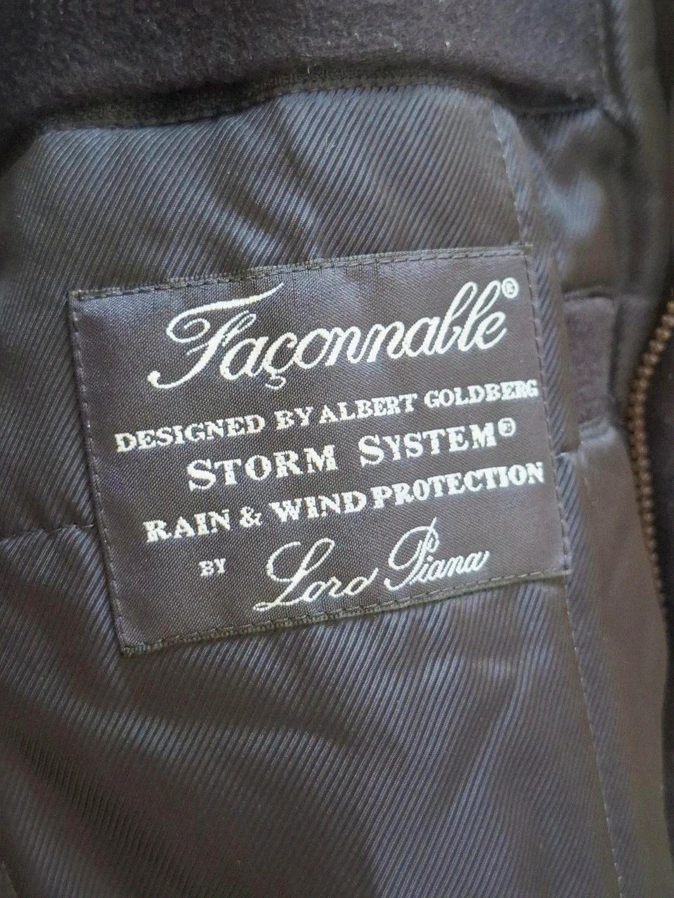 Pardessus Long / Manteau Façonnable Loro Piana Storm System T.L (50/52) – Façonnable – taille M 5
