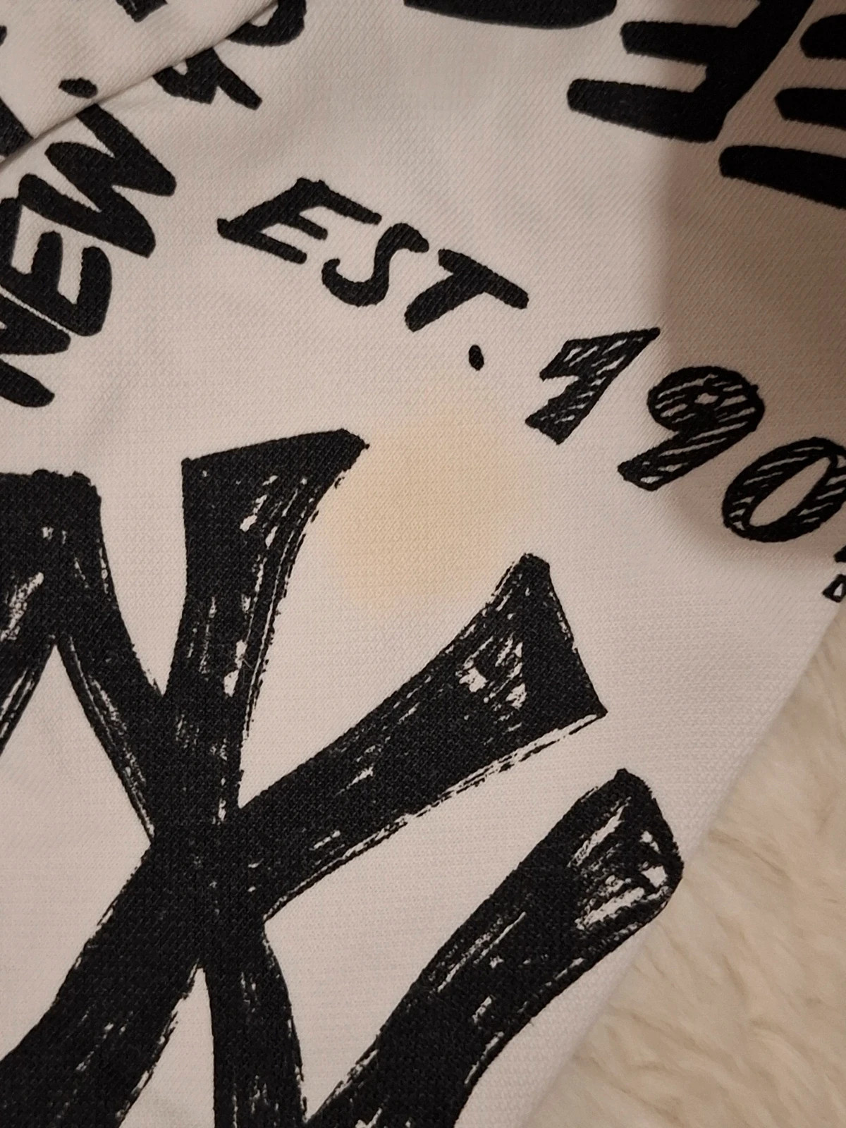 Sweat à Capuche Blanc Imprimé "MLB New York Yankees" T.XL – MLB – taille XL 2