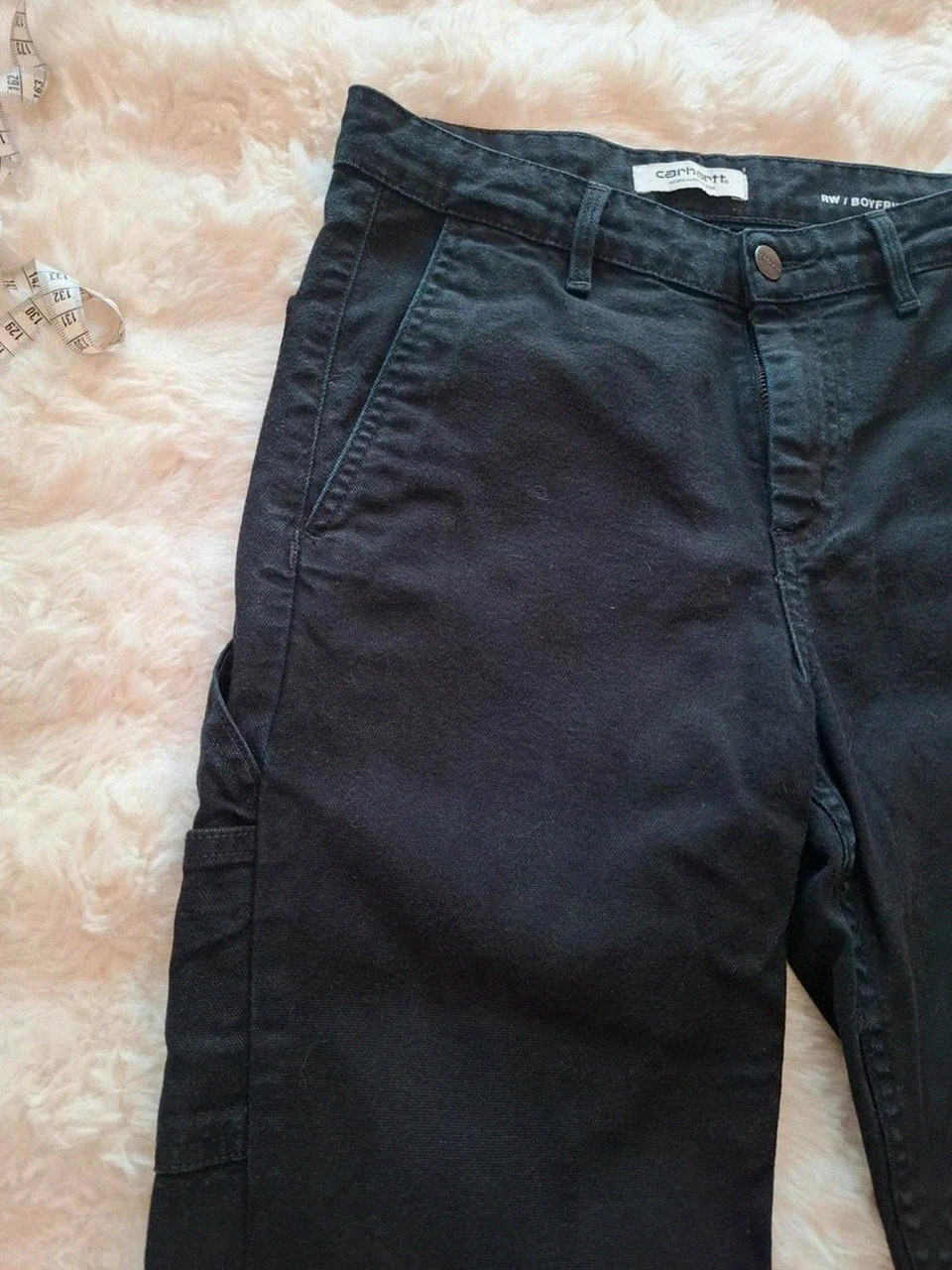 Pantalon Noir Carhartt Wip "W Pierce Pant" T.24 (XS / 34) – Carhartt – taille XS / 34 / 6 4