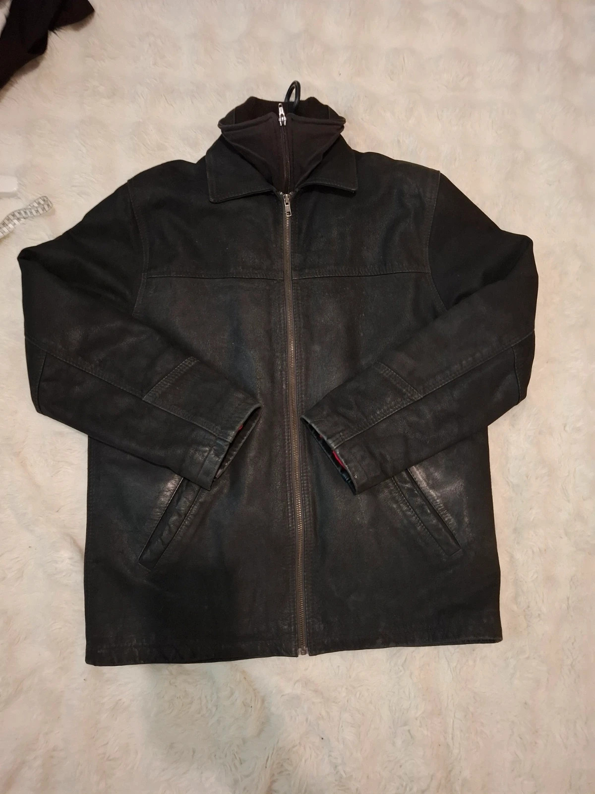 Veste / Blouson en Cuir de buffle Marron "Antonio Garallo by Emporio" T.L/XL – Vintage Dressing – taille XL 2