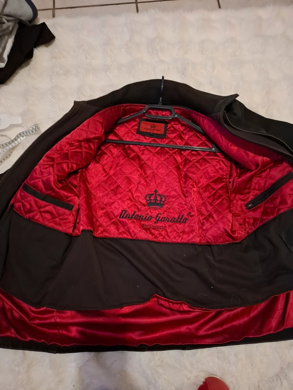 Veste / Blouson en Cuir de buffle Marron "Antonio Garallo by Emporio" T.L/XL – Vintage Dressing – taille XL 4