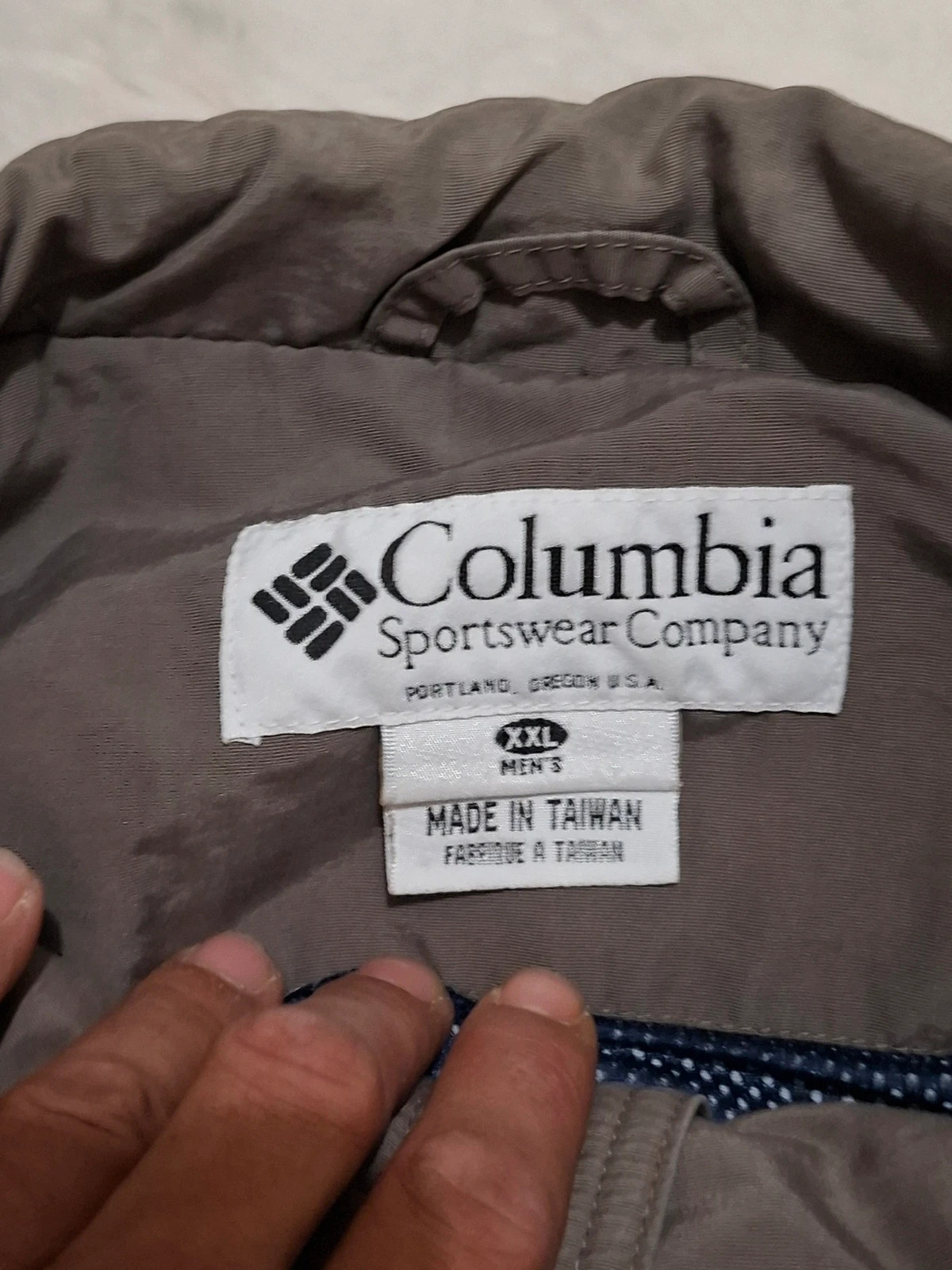 Veste / Blouson Zippé Marron Taupe "Columbia Sportswear Company" T.XXL – Columbia – taille XXL 5