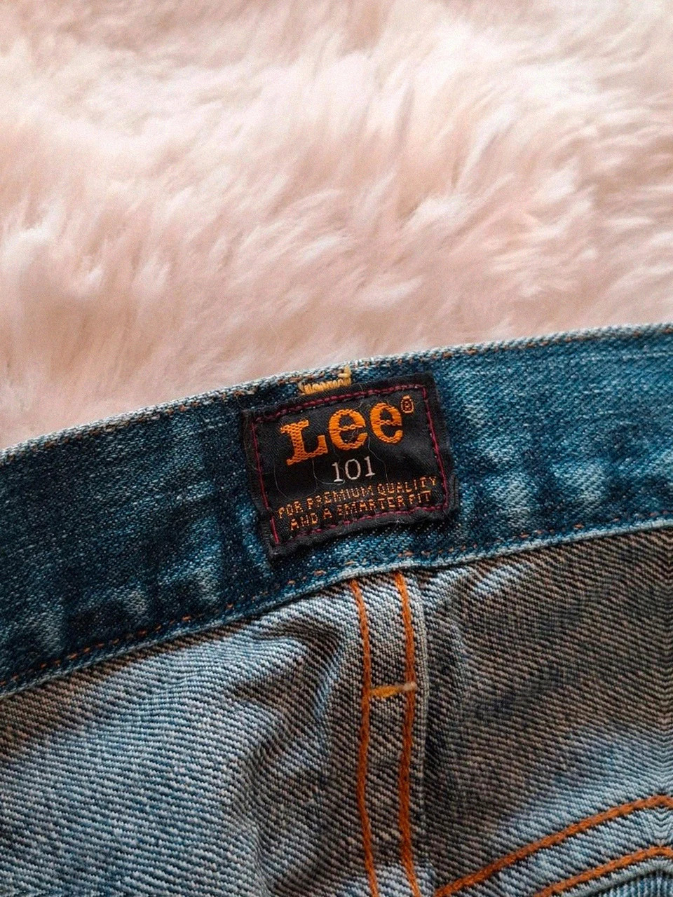Jean bleu délavé lee 101 rider slim w32 l34 (m / 40-42) – Lee – taille W32 | FR 42 5