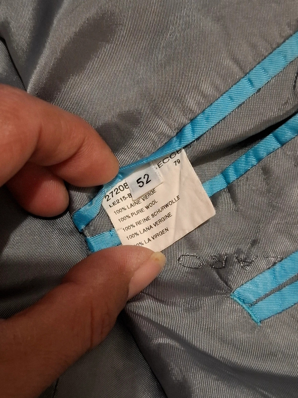 Veste de Costume / Blazer Gris "Azzaro" T.52 / L-XL – Azzaro – taille 52 4
