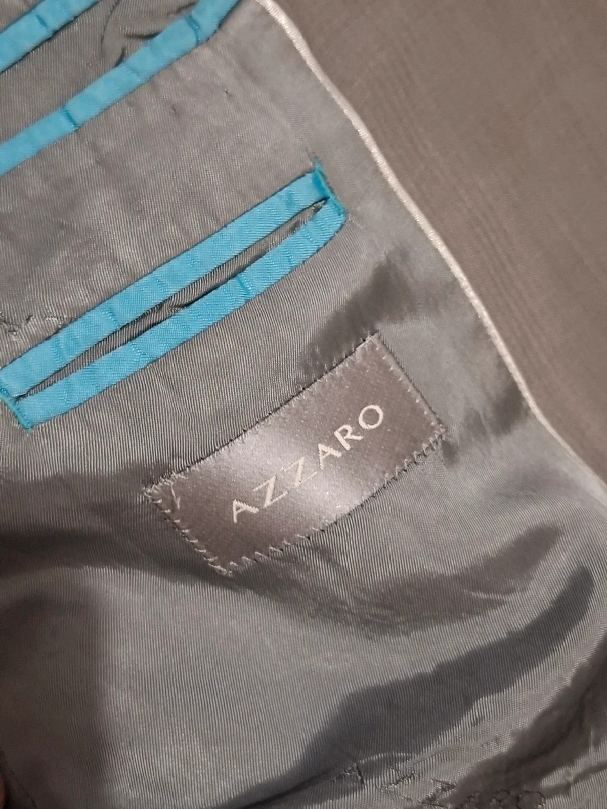 Veste de Costume / Blazer Gris "Azzaro" T.52 / L-XL – Azzaro – taille 52 3