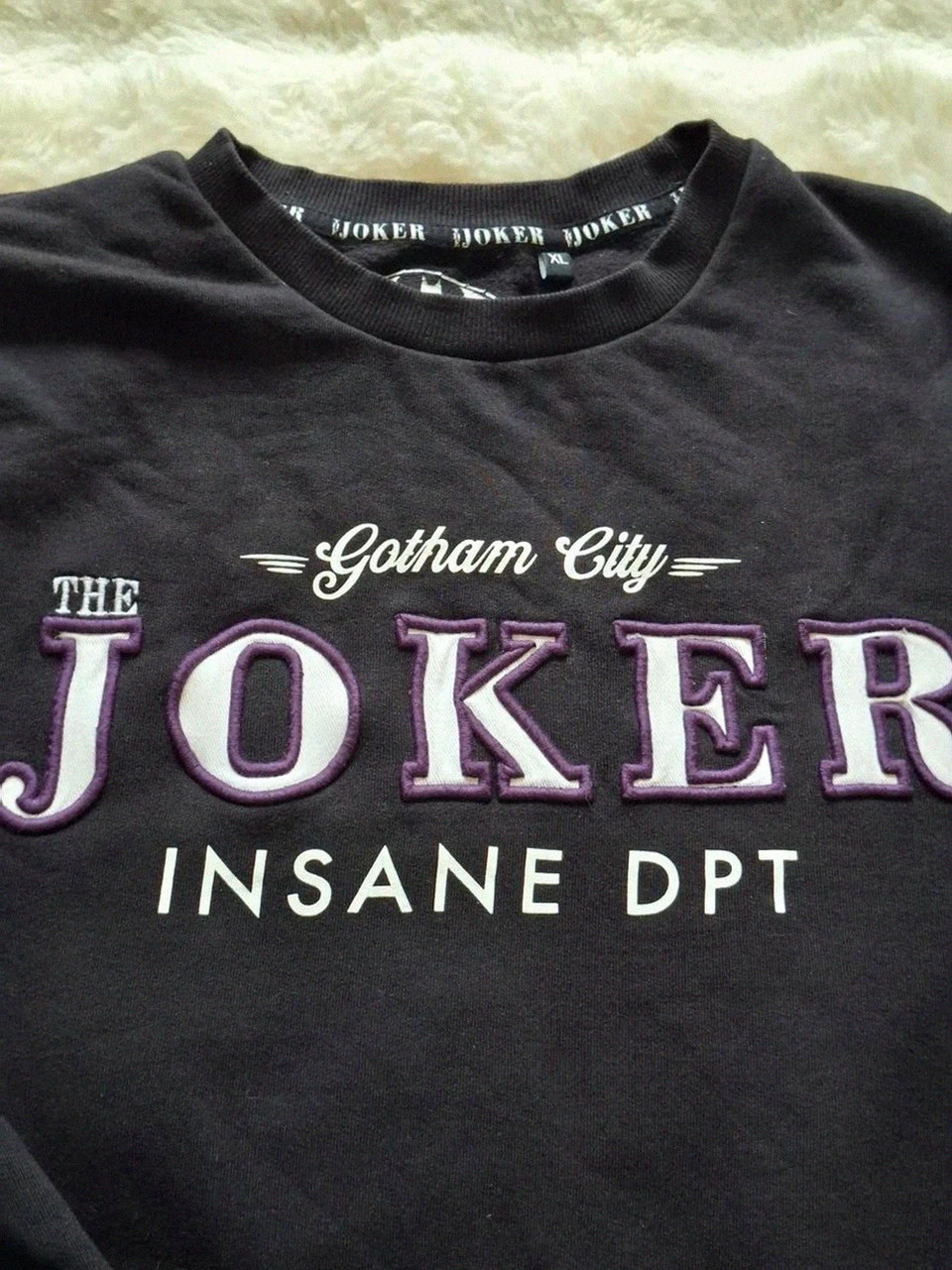 Sweat-shirt Noir Graphique The Joker Batman T.XL (42) – Joker – taille XL 3