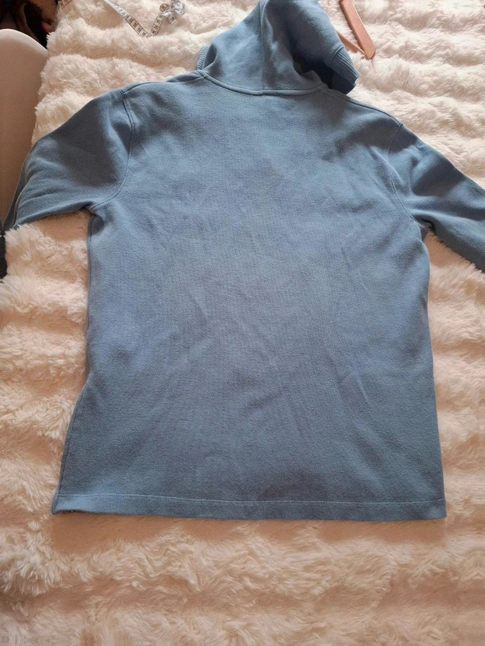 Sweat à Capuche Lauren Ralph Lauren en Maille Bleu Céleste T.L (40) – LAUREN Ralph Lauren – taille L / 40 / 12 2