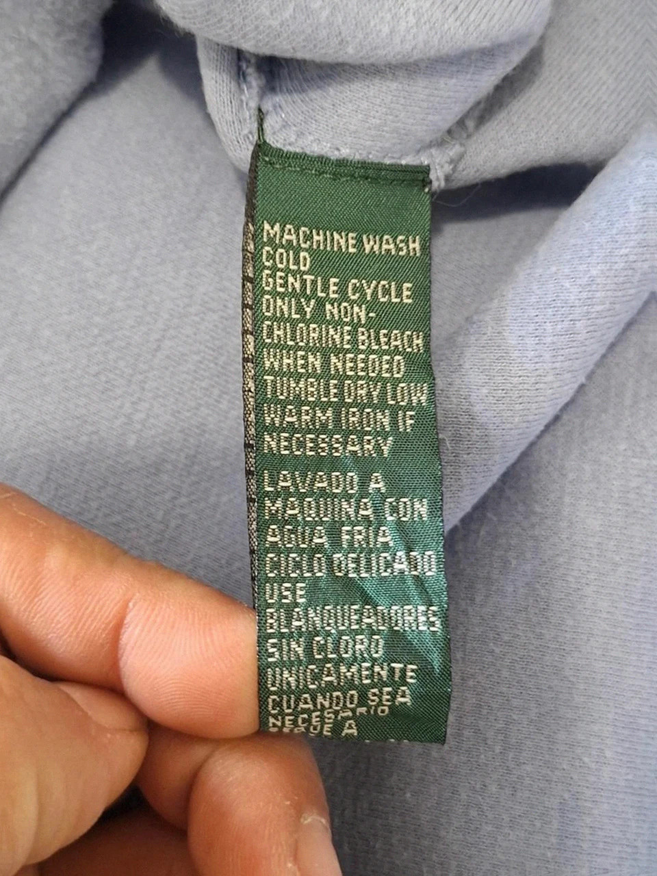 Sweat à Capuche Lauren Ralph Lauren en Maille Bleu Céleste T.L (40) – LAUREN Ralph Lauren – taille L / 40 / 12 5