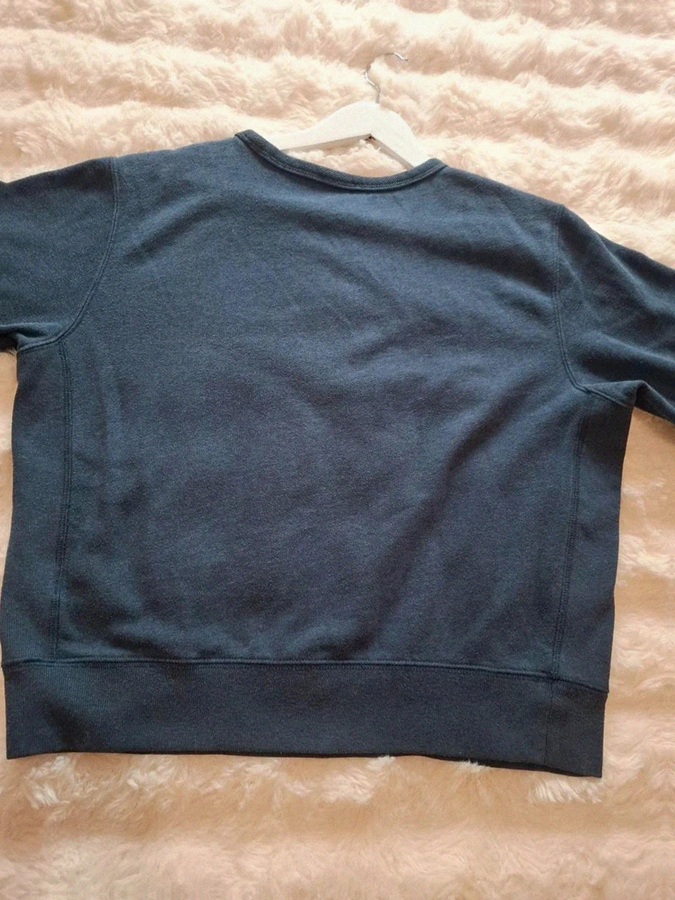 Sweat-shirt Rétro Boxy Fit Polo Ralph Lauren Bleu Chiné T.L (40) – Polo Ralph Lauren – taille XL / 42 / 14 2