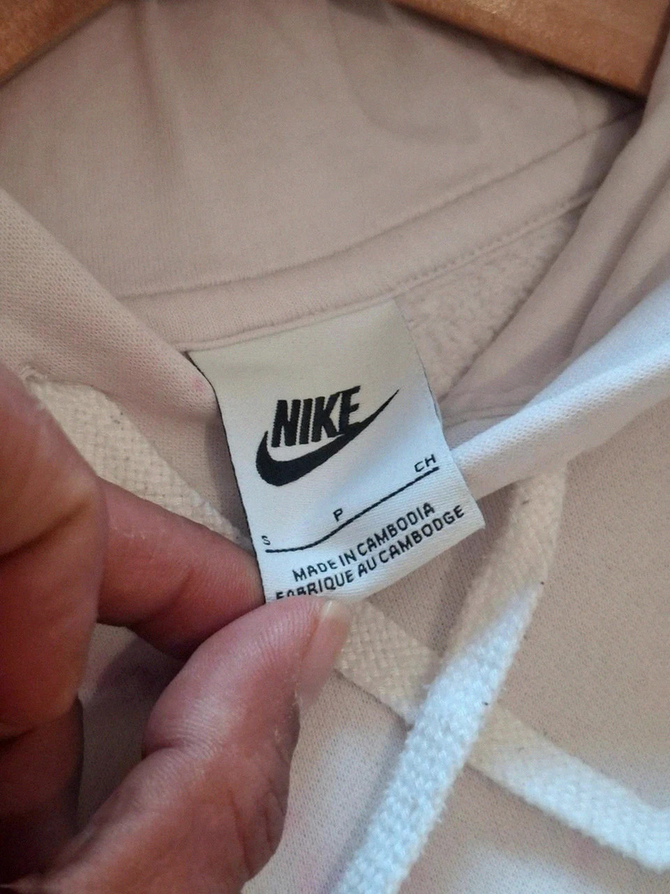 Nike Sweat à Capuche Blanc / Rose Effet Tie-Dye T.S (36) – Nike – taille S / 36 / 8 5