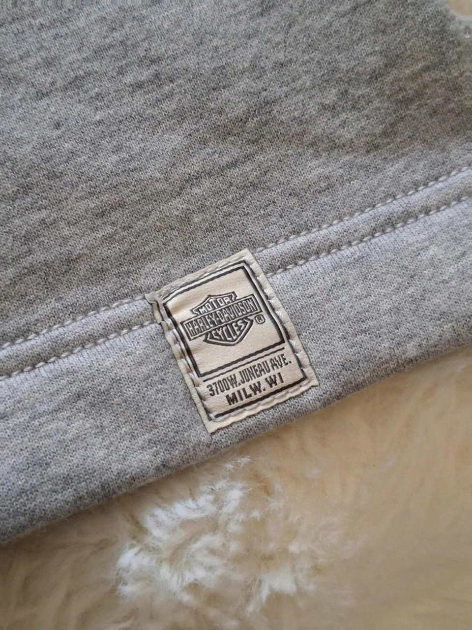 Harley-Davidson Sweat-shirt Gris et Blanc T.S (36) – Harley Davidson – taille S 4