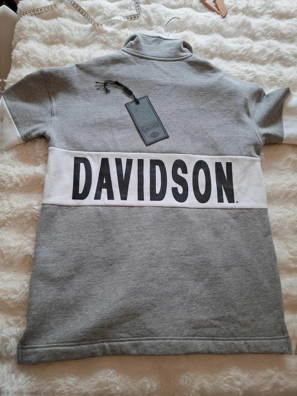 Harley-Davidson Sweat-shirt Gris et Blanc T.S (36) – Harley Davidson – taille S 3