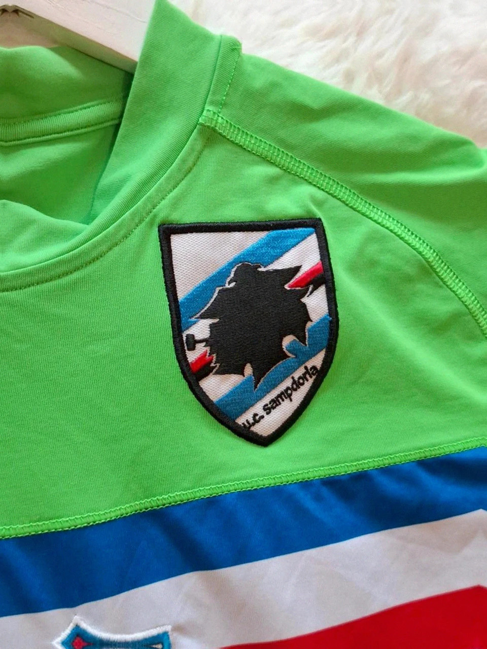 Maillot Vintage Third UC Sampdoria 2011-2012 Kappa - Vert - Collector Serie A - Taille M – Kappa – taille M 4
