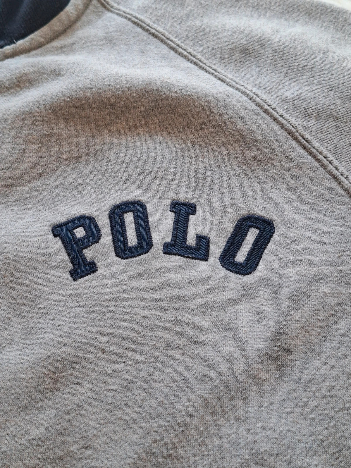 Gilet / Sweat Zippé Gris et Bleu Marine Polo By Ralph Lauren T.S / S-M – Polo Ralph Lauren – taille S 3
