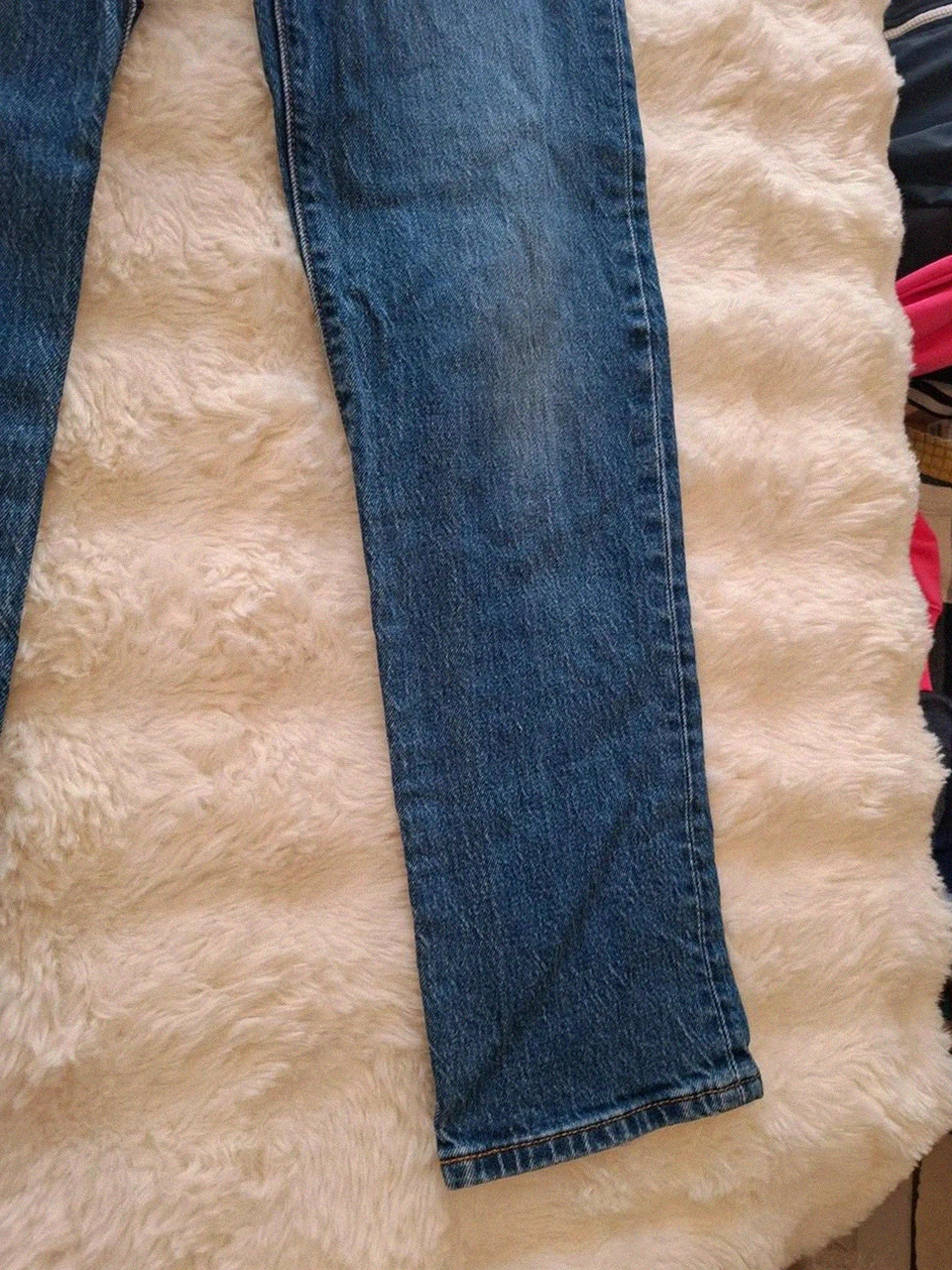 Jean Bleu Délavé Levi's 501 Original W24 L28 (XS) – Levi's – taille XS 3