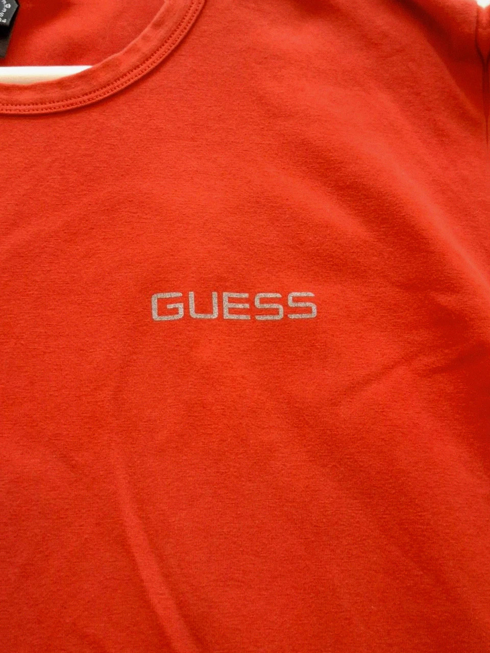 T-Shirt Rouge Guess Underwear Manches Longues - Taille M – GUESS – taille M 3